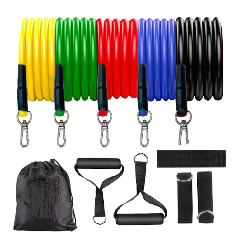 Set Benzi Fitness HOZRO, din Latex – Benzi Elastice pentru Antrenament, Yoga, Pilates și Exerciții de Forță HOZRO