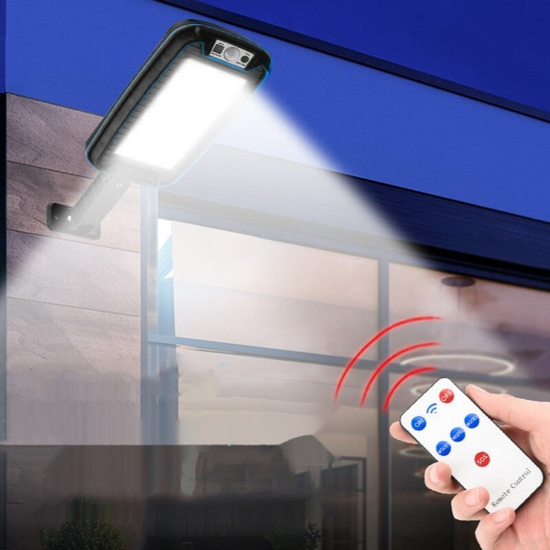 🌟 Lampă Solară Stradală HOZRO Premium, 60W, 240 COB LED și Telecomandă HOZRO