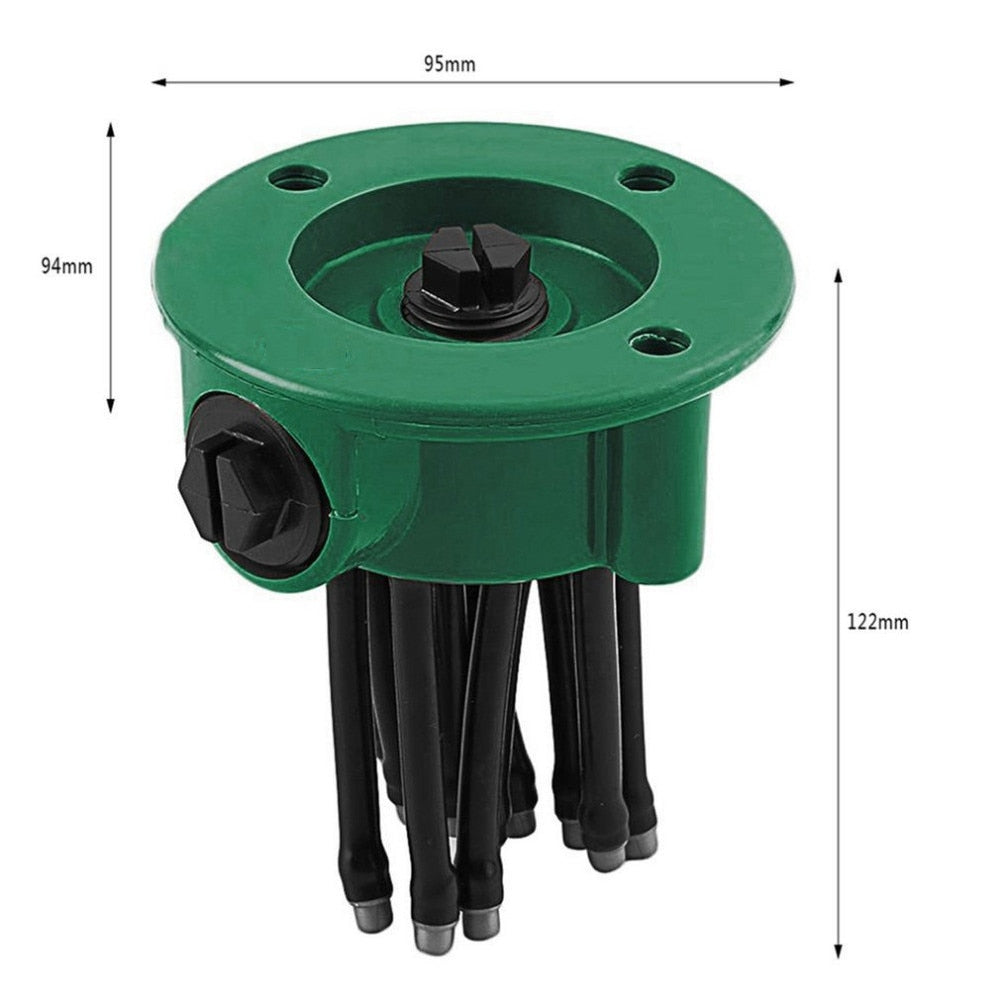 Aspersor gradina Hozro, multifunctional sprinkler 360 de grade cu 12 furtunuri flexibile semi-ajustabile pentru gradina BESTSELLS