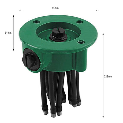 Aspersor gradina Hozro, multifunctional sprinkler 360 de grade cu 12 furtunuri flexibile semi-ajustabile pentru gradina BESTSELLS