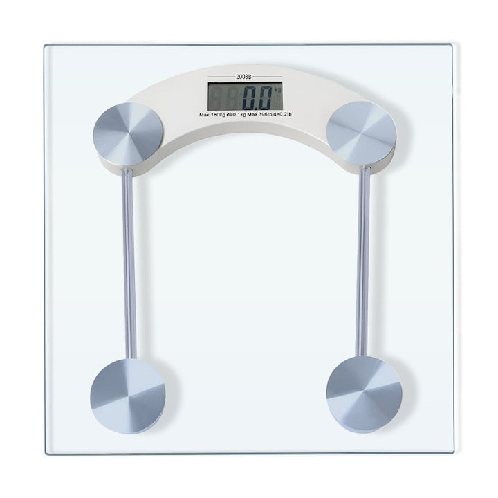 Cântar de Baie, Electronic Corporal HOZRO®, afisaj digital, precizie ridicata, senzori de greutate, conversie la unitate, capacitate de 150 kg, transparent HOZRO
