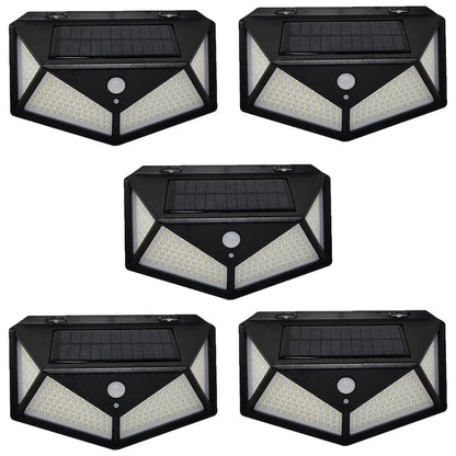 Lampă Solară cu 180 LED-uri HOZRO, Iluminare Puternică, Încărcare Solară, Senzor de Mișcare, Rezistentă la Intemperii HOZRO