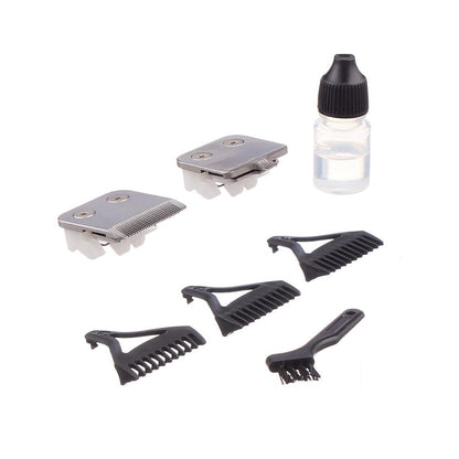 Masina de tuns HOZRO VGR V-111, alimentare la retea, lame otel inoxidabil, 3 lame interschimbabile, accesorii incluse, Negru BESTSELLS