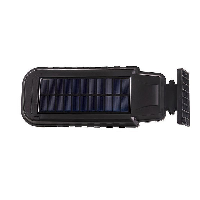 Lampă stradala solara T-100B HOZRO, senzor de miscare, rezistenta la apa, Negru, buton ON/OFF, telecomanda inclusa, cu Senzor de Mișcare – Montare pe Perete, Iluminat Exterior Puternic și Eficient HOZRO