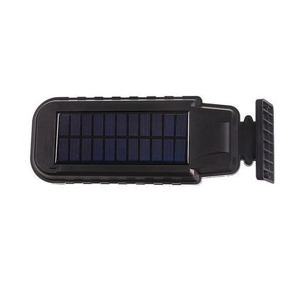 Lampă stradala solara T-100B HOZRO, senzor de miscare, rezistenta la apa, Negru, buton ON/OFF, telecomanda inclusa, cu Senzor de Mișcare – Montare pe Perete, Iluminat Exterior Puternic și Eficient HOZRO