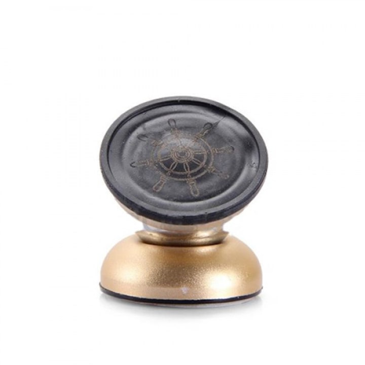 Suport Auto Premium HOZRO pentru Telefon – Magnetic, Rotativ 360°, Aliaj Metalic Durabil, Argintiu (Ediție Specială cu Ancoră) BESTSELLS
