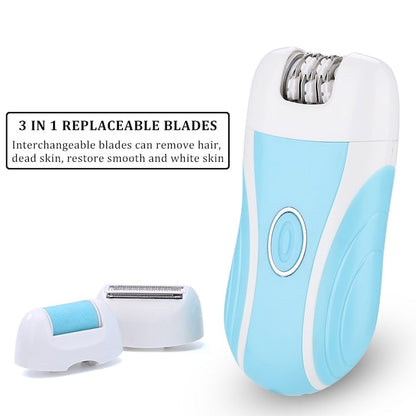 Epilator Reîncărcabil  HOZRO Boxili 3 in 1, 2 Capete pentru Epilare și Ras, Acumulator și 2 Viteze, diverse culori HOZRO