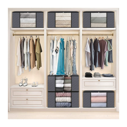 Geantă de Depozitare HOZRO, Negra – Organizator Practic și Spațios pentru Haine, Lenjerii, Jucării sau Accesorii, Material Rezistent și Design Elegant HOZRO