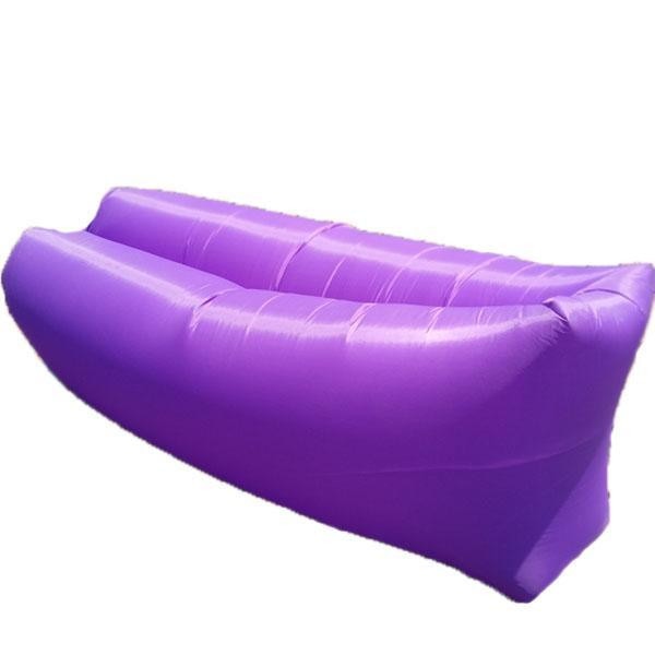 HOZRO, Saltea Gonflabila tip Sezlong, Lazy Bag pentru Plaja sau Piscina, Umflare Rapida fara Pompa + sac Depozitare, culoare MOV BESTSELLS