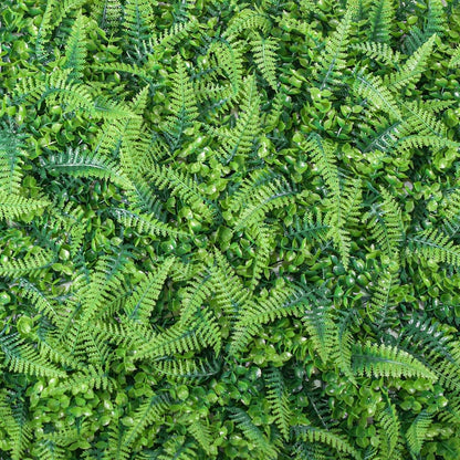🌿 Panou Decorativ Premium Hozro – Gazon Artificial Iarba cu Ferigi, 60x40 cm HOZRO