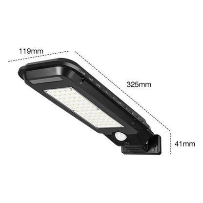 Lampă stradala solara BL-210A HOZRO, senzor de miscare, rezistenta la apa, Negru, buton ON/OFF, telecomanda inclusa, cu Senzor de Mișcare – Montare pe Perete, Iluminat Exterior Puternic și Eficient HOZRO