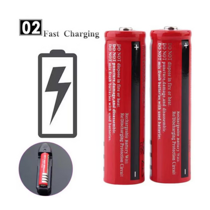Acumulator Li-Ion Reîncărcabil, 3.7V 2000mAh, Format 18650, Performanță Ridicată, Ideal pentru Lanterne, Jucării Electronice, Dispozitive Portabile – Încărcare Rapidă HOZRO