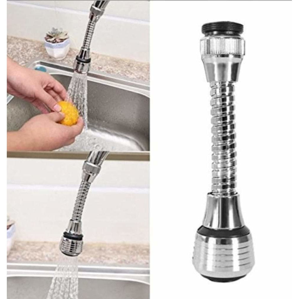 🚰 Cap de Robinet Universal și Flexibil HOZRO TurboFlex – Rotire 360°, Lungime 15 cm, Inox Premium HOZRO