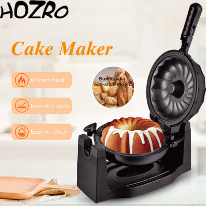Aparat Electric Profesional HOZRO, pentru Prăjituri, Brioșe și Deserturi – Design Compact, Ușor de Folosit, Rezistent și Elegant, Culoare Neagră – Ideal pentru Bucătării Moderne și Preparare Rapidă a Gustărilor Dulci HOZRO