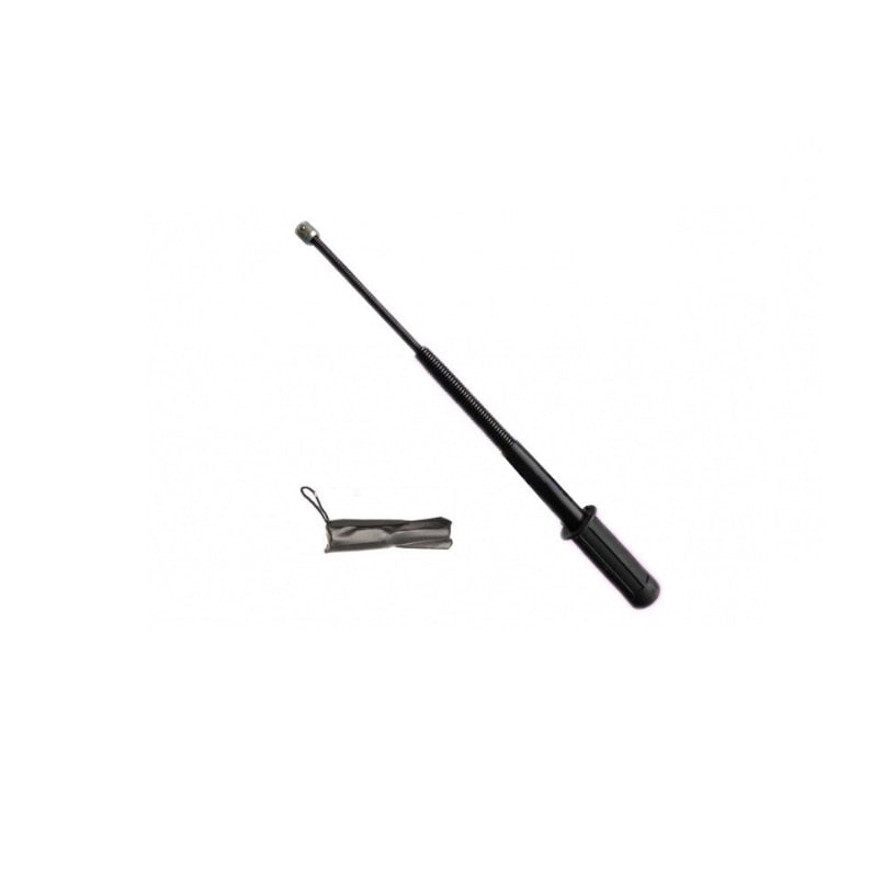 Baston telescopic Hozro® din otel inoxidabil cu 3 Elementi cu maner antialunecare si mecanism extensibil design compact si rezistent HOZRO