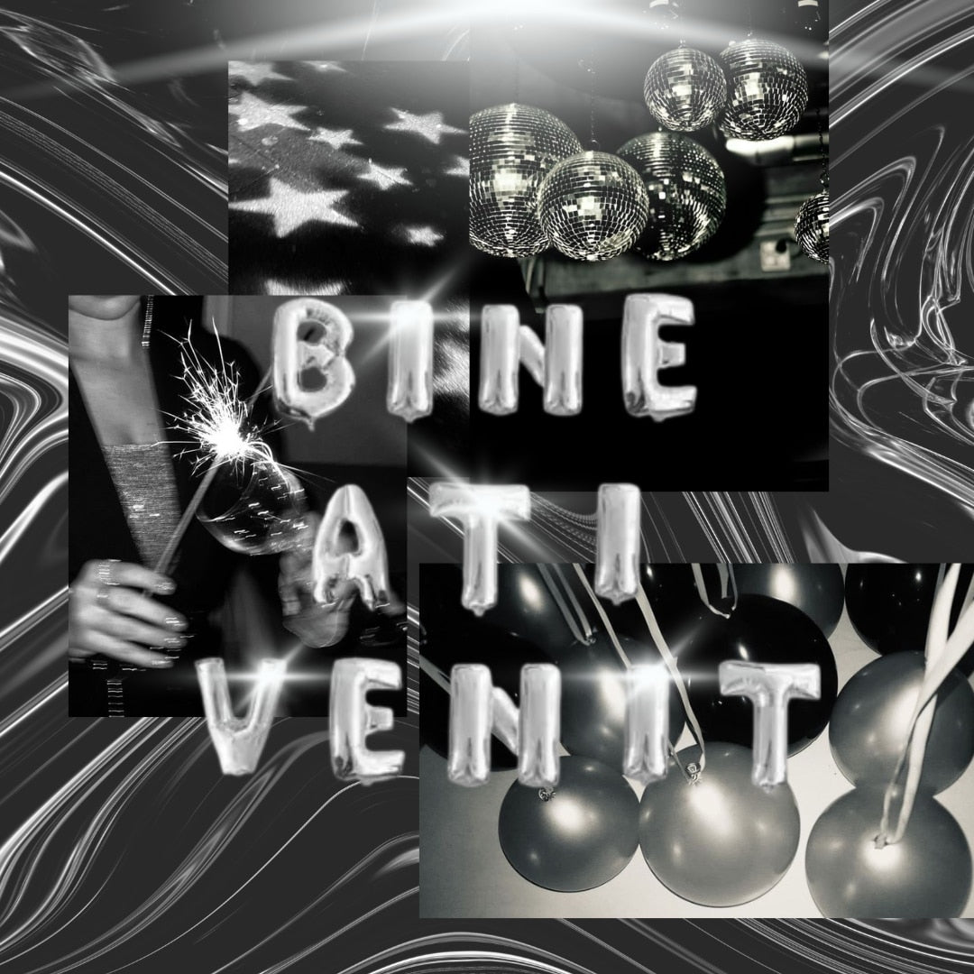 Set Baloane HOZRO, din Folie „Bine Ați Venit” – Decor Petrecere, Baby Shower, Botez, Aniversări sau Evenimente Speciale HOZRO