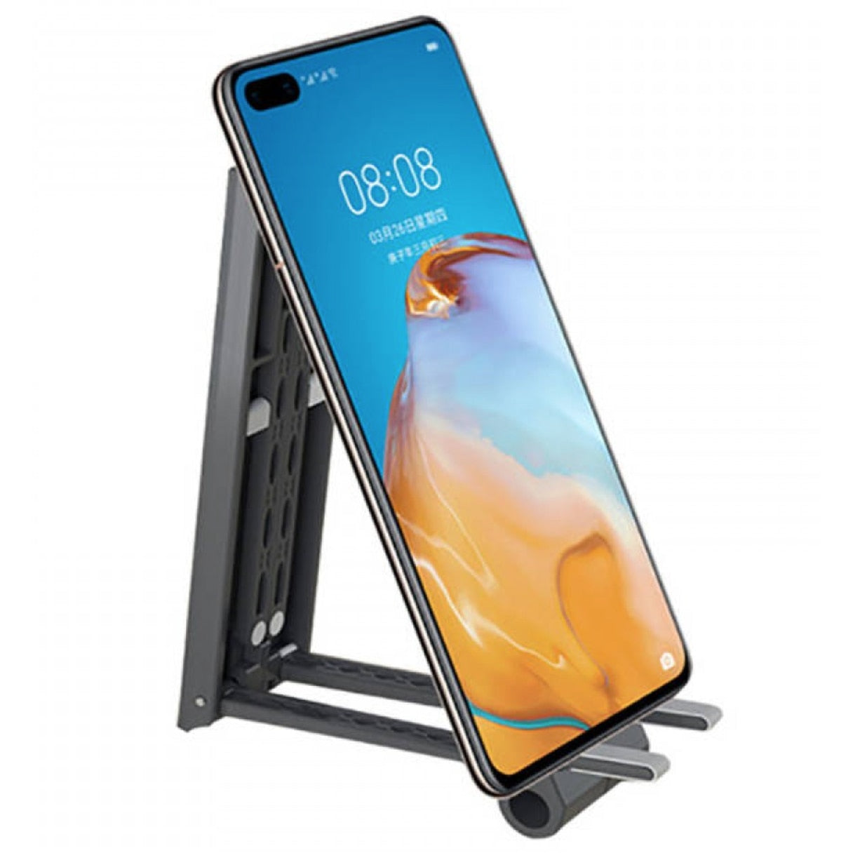 Suport laptop/tableta/telefon 3n1, HOZRO, ABS, Pliabil, suporta max. 4kg, 14.1x3 cm, Negru BESTSELLS