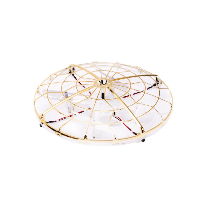 Mini dronă UFO Gold cu lumină LED și control prin gesturi – Distracție și tehnologie în palmă HOZRO