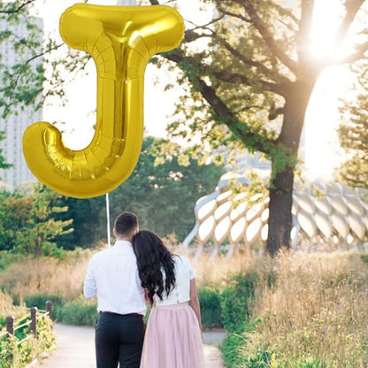 Balon folie HOZRO, gold, in forma de litera J, 40 cm BESTSELLS