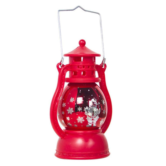 Felinar Decorativ HOZRO, cu Lumina LED Calda, 10 cm, Rosu, Model 117-85 – Design Elegant, Perfect pentru Decor de Interior si Exterior, Baterii Incluse HOZRO