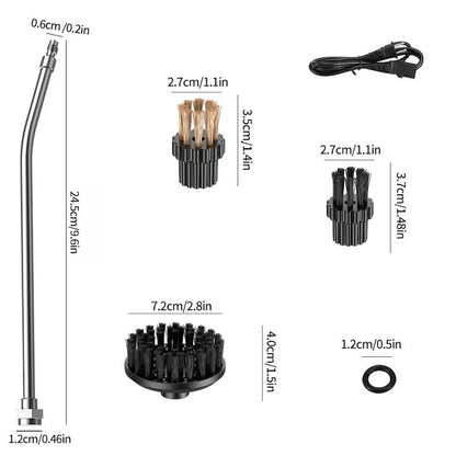 Aparat de Curățat cu Aburi Portabil Hozro XBS-002, 1500W, Rezervor 1000ml, Încălzire Rapidă 15s, 6 Trepte de Putere, Multifuncțional pentru Casă și Auto HOZRO