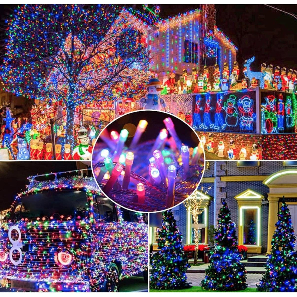 🌟 Instalație de Crăciun Liniară Hozro –Transformă-ți Casa în Poveste! Ghirlandă Liniară Premium Hozro, 20m de Lumini Multicolore HOZRO