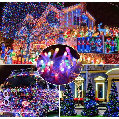 🌟 Instalație de Crăciun Liniară Hozro –Transformă-ți Casa în Poveste! Ghirlandă Liniară Premium Hozro, 20m de Lumini Multicolore HOZRO