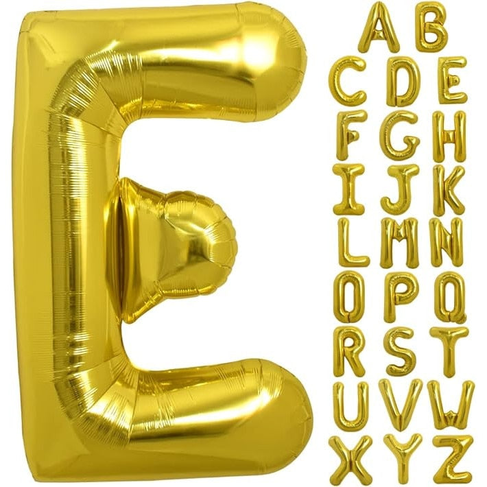 Balon folie HOZRO, gold, in forma de litera E BESTSELLS