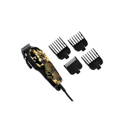 Masina HOZRO, de tuns animale Surker SK_808, Alimentare la priza 220 V, Putere de 10 W, Motor cu 1800 rpm, Buton On/OFF, Frecventa 50 hz, Lame din Otel inoxidabil, Negru/Camuflaj BESTSELLS