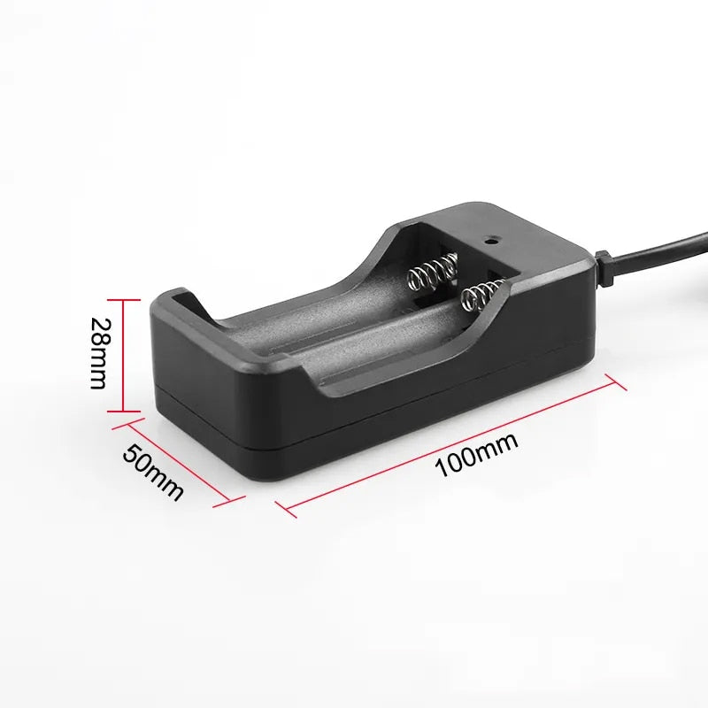 🔋 Încărcător Dublu Profesional Hozro pentru Acumulatori Li-Ion 18650 HOZRO