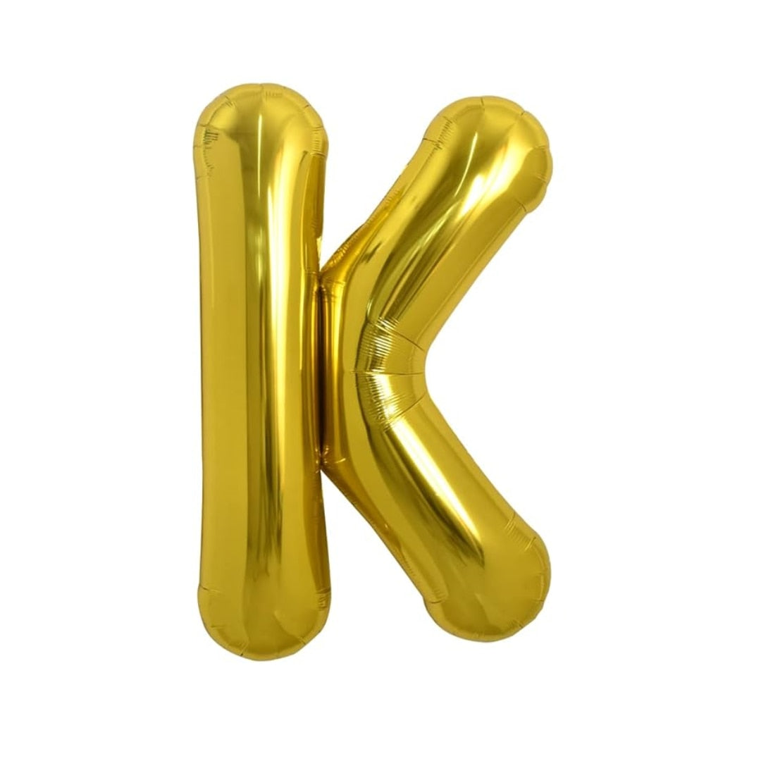 Balon folie HOZRO, gold, in forma de litera K, 40 cm BESTSELLS