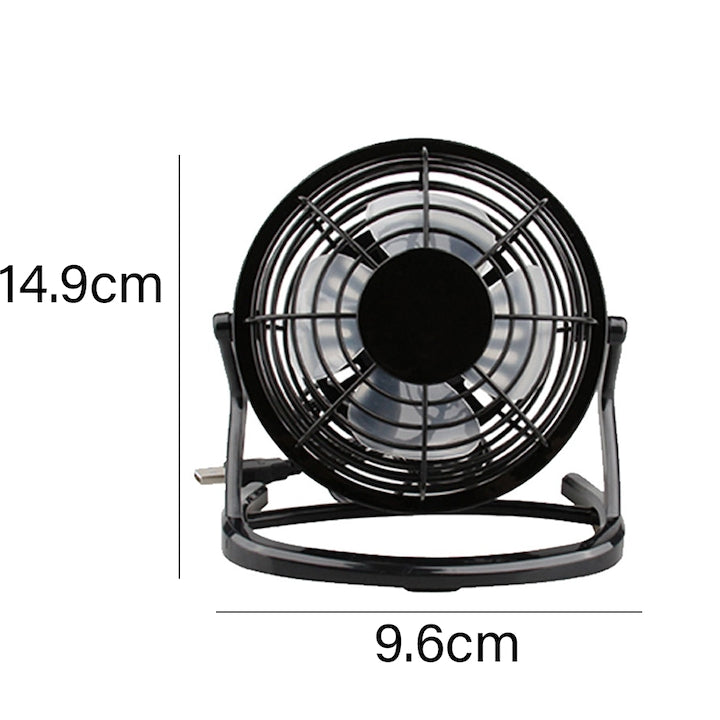Mini Ventilator de Masă USB Hozro, 6 inch – Performanță Metalică și Răcorire la 360° HOZRO