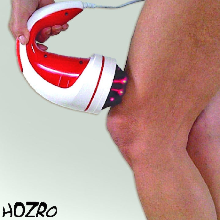 Pachet Masaj HOZRO: Aparat Multifuncțional Relax & Tone, Roșu + Dispozitiv Capilar Antistres HOZRO