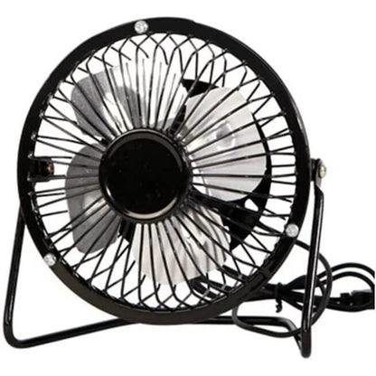 Mini Ventilator HOZRO, USB de 4 Inch – Ventilator de Birou Mic, Portabil și Silențios, Cu Lame din Aluminiu și Reglare 360° Sus-Jos, Ideal pentru Birou sau Acasă, Culoare Roz HOZRO