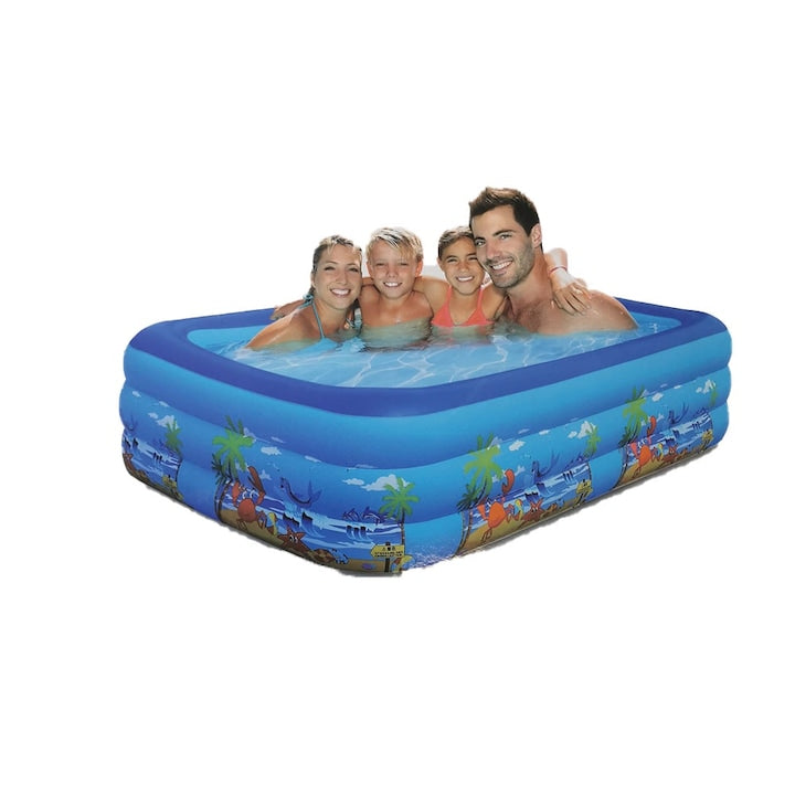 Piscină gonflabilă HOZRO, pentru adulți/Copii – Portabilă si spațioasă pentru cupluri, ideală pentru baie cu spumă, relaxare sau răcorire vara, design durabil și rezistent la uzură, ușor de instalat și depozitat HOZRO