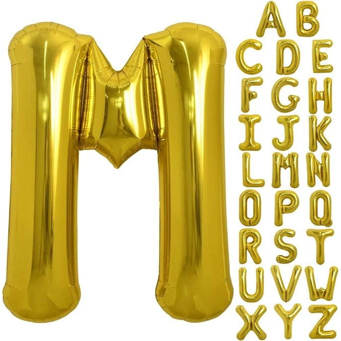 Balon folie HOZRO, gold, in forma de litera M, 40 cm BESTSELLS