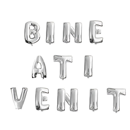 Set Baloane HOZRO, din Folie „Bine Ați Venit” – Decor Petrecere, Baby Shower, Botez, Aniversări sau Evenimente Speciale HOZRO