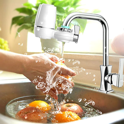 Filtru de apă pentru robinet HOZRO, din plastic, sistem de filtrare eficient pentru reducerea impurităților, clorului și mirosurilor neplăcute, montare rapidă fără unelte, design compact și durabil, ideal pentru îmbunătățirea gustului apei potabile HOZRO
