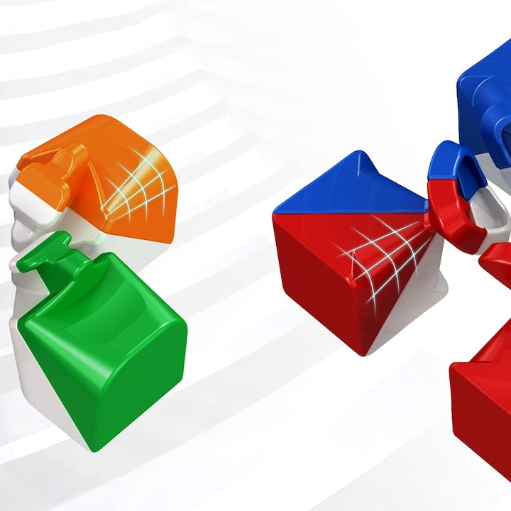 Cub Puzzle 5X5 magnetic MoYo HOZRO, Jucărie Logică 3D pentru Dezvoltarea Gândirii, Meilong 4M Stickerless HOZRO