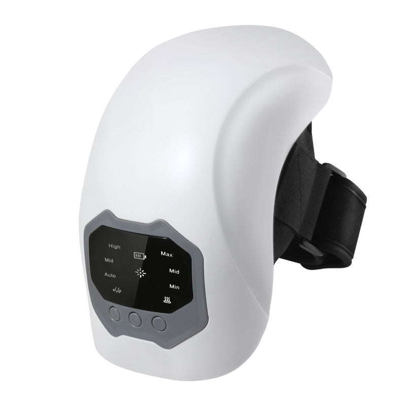 Aparat de Masaj pentru Genunchi Hozro – Cu Compresie Termică, Vibrații, Infraroșu și Laser | 3 Moduri de Încălzire, Ecran Tactil, Reîncărcabil USB-C, pentru Dureri Articulare și Relaxare HOZRO