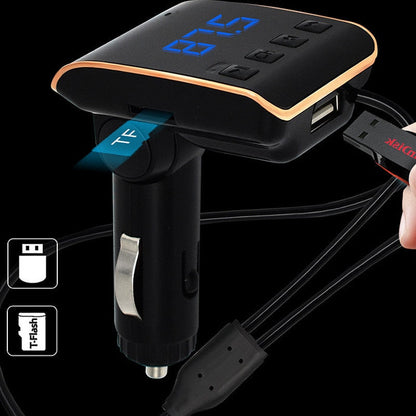🚗 Vorbește LEGAL la volan și ascultă muzica preferată! Modulator FM & Car Kit Q10 Hozro (+ 2 Cabluri Adaptoare Cadou) HOZRO