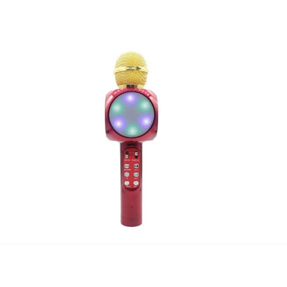 Microfon karaoke Disco LED WS1816-Hozro, fara fir, cu Radio si Recorder, wireless sistem, profesional cu boxe si Bluetooth 4.1 M1 HOZRO