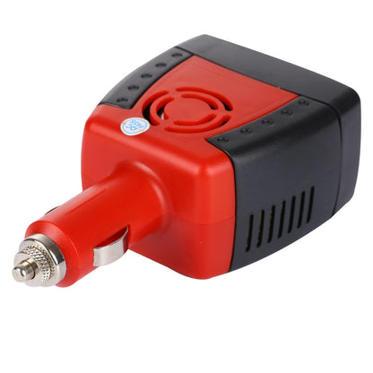 Invertor de Tensiune Auto 12V-220V My Home 150W – Convertor Auto cu Port USB 2.1A, Roșu/Negru HOZRO