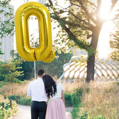 Balon folie HOZRO, gold, in forma de litera Q, 40 cm BESTSELLS