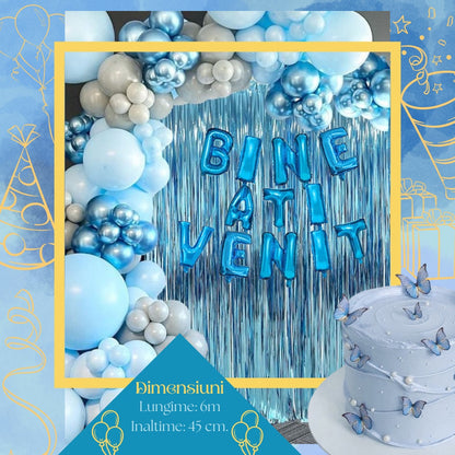 Set Baloane HOZRO, din Folie „Bine Ați Venit” – Decor Petrecere, Baby Shower, Botez, Aniversări sau Evenimente Speciale HOZRO