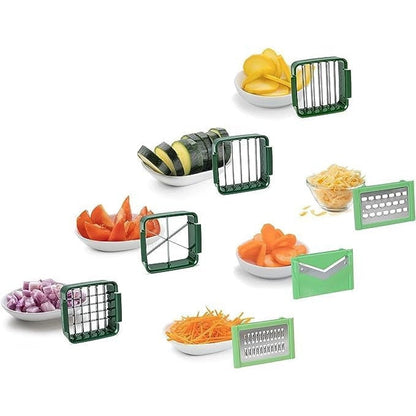 Razatoare 8 in 1 multifunctionala pentru fructe si legume, rezistenta HOZRO, 12 accesorii BESTSELLS