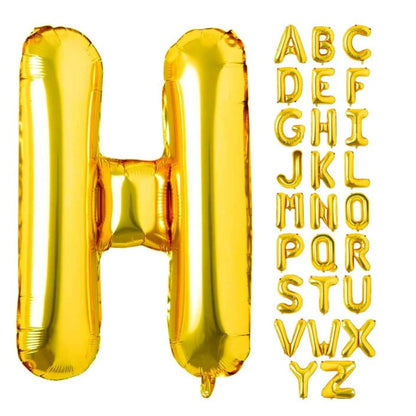 Balon folie HOZRO, gold, in forma de litera H BESTSELLS
