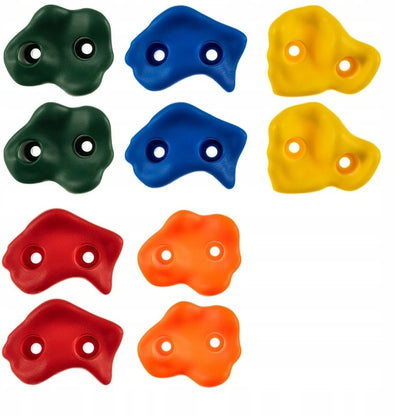 Set 10 Bucati Pietre Catarat Hozro®  – Perete Escaladă Copii, Interior/ Exterior, Multicolor