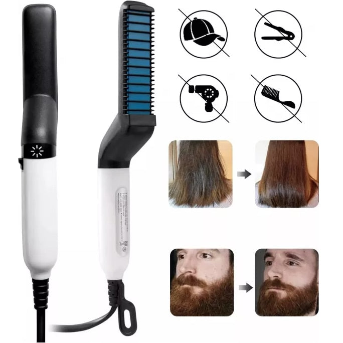 Placa ceramica pentru barbati, HOZRO®, pentru indreptat parul si barba, 10 W BESTSELLS
