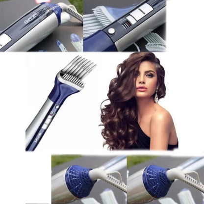 Perie HOZRO, uscator de par pentru coafarea si uscarea parului GM 4834 - 6 in 1 cu duze 19, 5 x 5 cm, putere 550W, 2 viteze cu 3 temperaturi diferite BESTSELLS